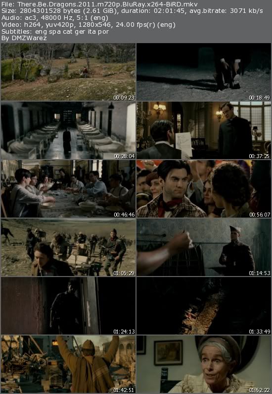 There Be Dragons (2011) m720p BluRay x264-BiRD There Be Dragons (2011) m720p BluRay x264-BiRD
