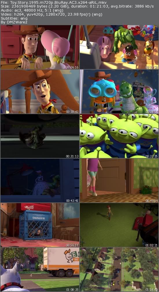 Toy Story (1995) m720p BluRay AC3 x264-aRiL