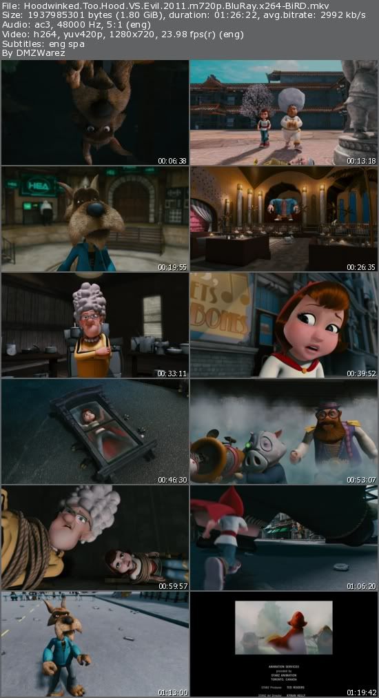 Hoodwinked Too! Hood vs Evil (2011) m720p BluRay x264-BiRD Hoodwinked Too! Hood vs Evil (2011) m720p BluRay x264-BiRD