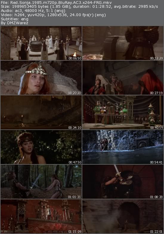 Red Sonja (1985) m720p BluRay AC3 x264-FRG Red Sonja (1985) m720p BluRay AC3 x264-FRG