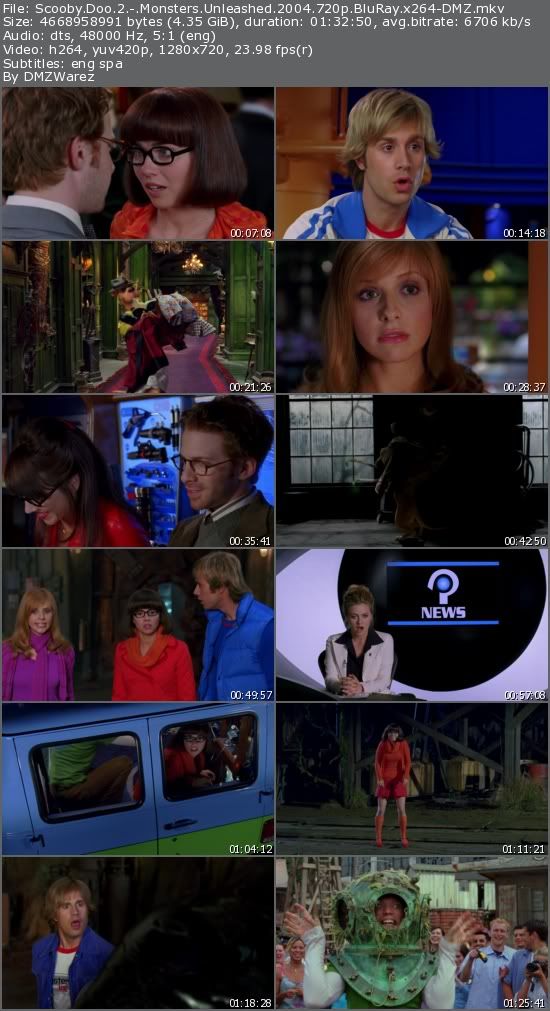 Scooby Doo 2: Monsters Unleashed (2004) 720p BluRay x264-DMZ Scooby Doo 2: Monsters Unleashed (2004) 720p BluRay x264-DMZ