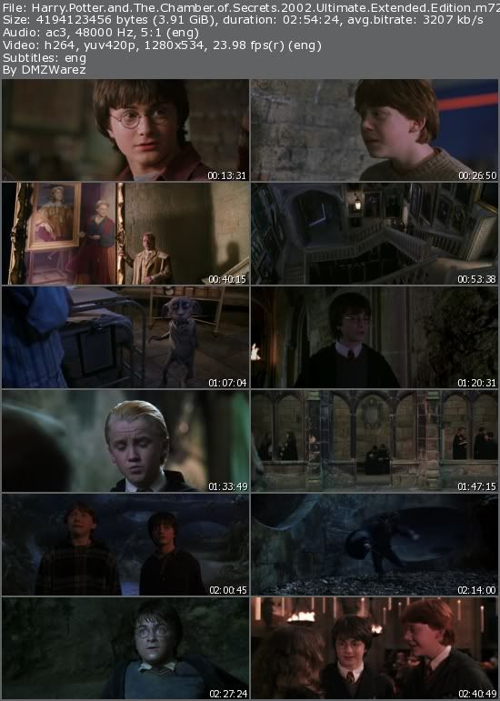 Harry Potter and The Chamber of Secrets (2002) Ultimate Extended Edition m720p BluRay x264-BiRD Harry Potter and The Chamber of Secrets (2002) Ultimate Extended Edition m720p BluRay x264-BiRD