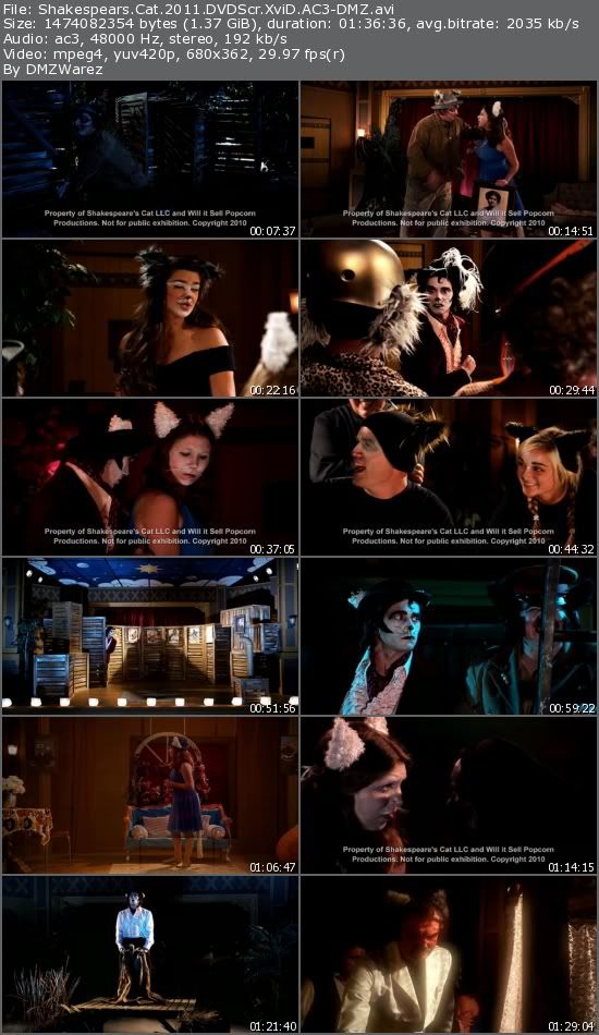 Shakespears Cat (2011) DVDScr XviD AC3-DMZ Shakespears Cat (2011) DVDScr XviD AC3-DMZ