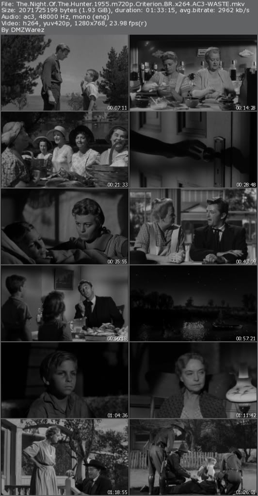 The Night Of The Hunter (1955) m720p Criterion BR x264 AC3-WASTE The Night Of The Hunter (1955) m720p Criterion BR x264 AC3-WASTE