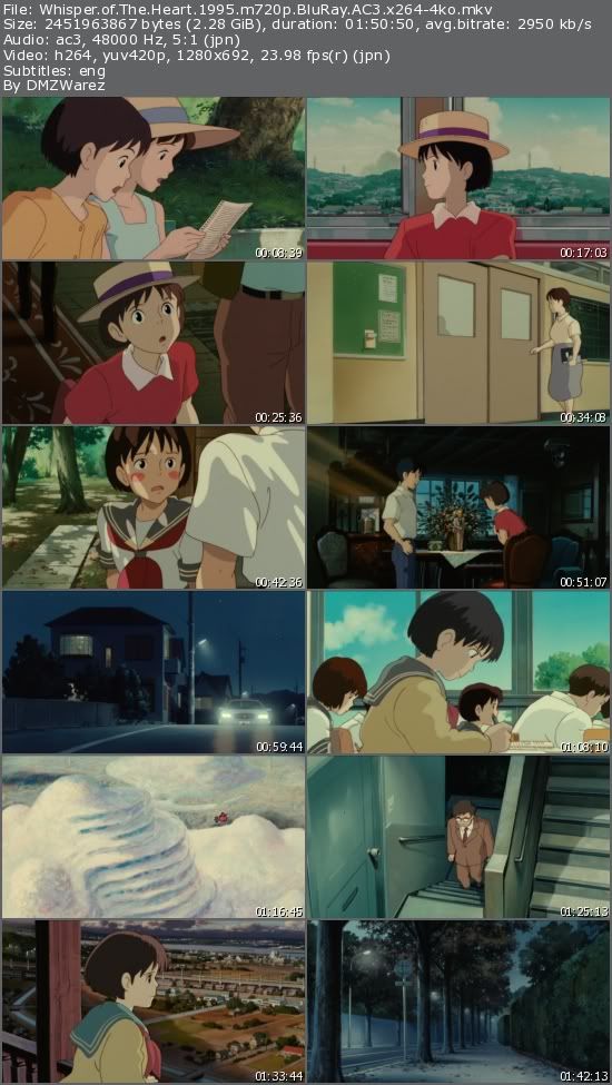 Whisper of The Heart (1995) m720p BluRay AC3 x264-4ko Whisper of The Heart (1995) m720p BluRay AC3 x264-4ko