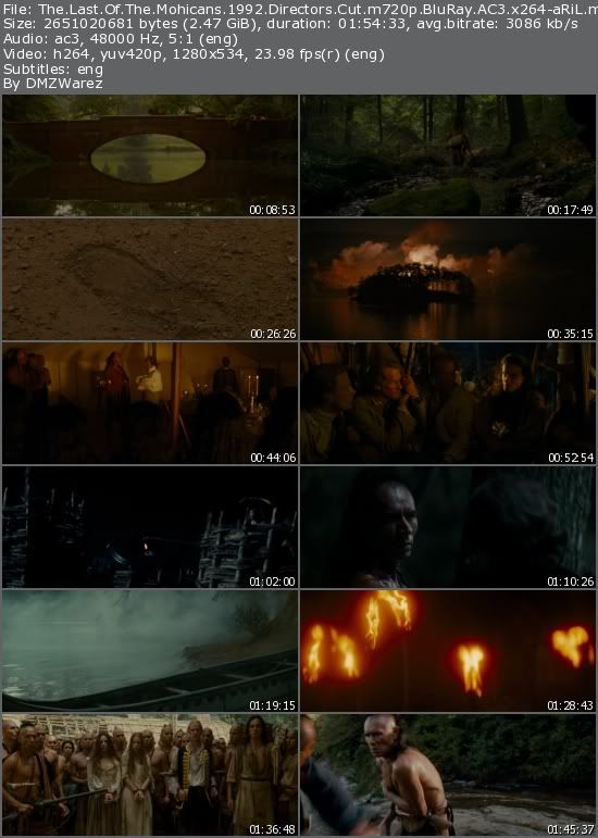 The Last Of The Mohicans (1992) Directors Cut m720p BluRay AC3 x264-aRiL The Last Of The Mohicans (1992) Directors Cut m720p BluRay AC3 x264-aRiL