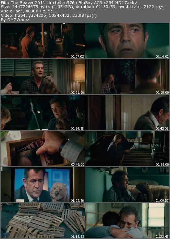 The Beaver (2011) Limited m576p BluRay AC3 x264-HD17 The Beaver (2011) Limited m576p BluRay AC3 x264-HD17