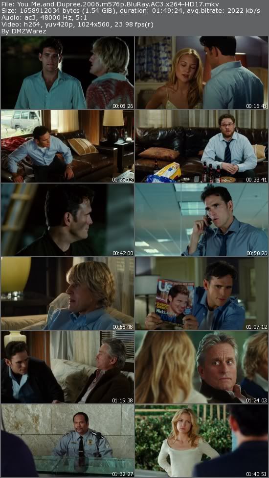 You, Me and Dupree (2006) m576p BluRay AC3 x264-HD17 You, Me and Dupree (2006) m576p BluRay AC3 x264-HD17