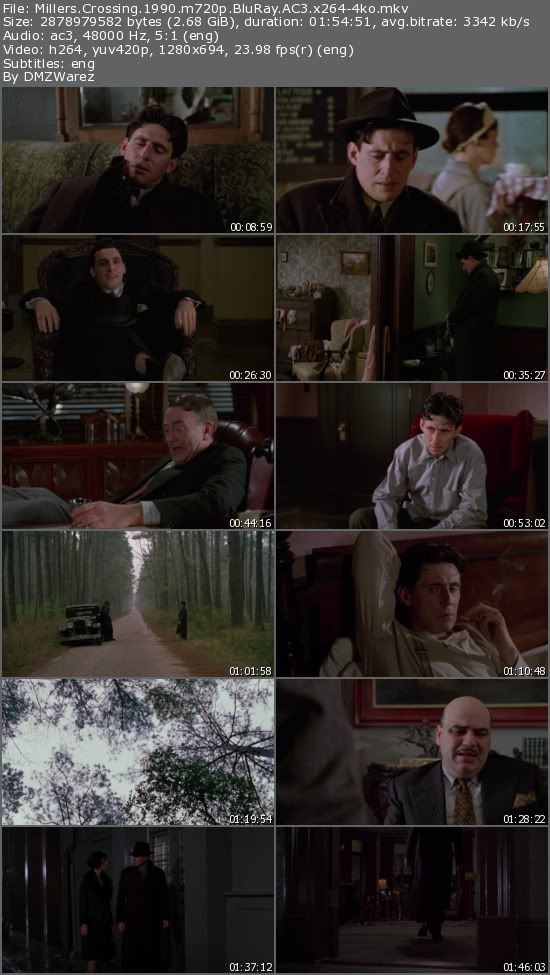 Millers Crossing (1990) m720p BluRay AC3 x264-4ko Millers Crossing (1990) m720p BluRay AC3 x264-4ko