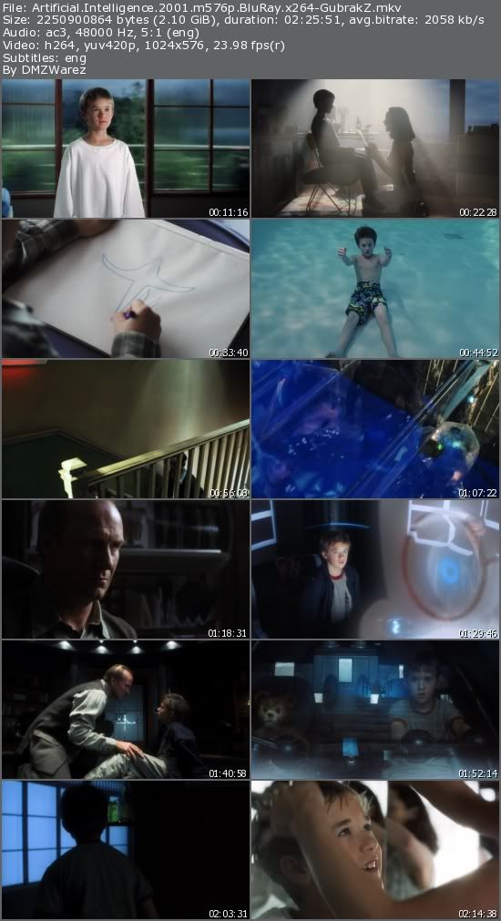 Artificial Intelligence (2001) m576p BluRay x264-GubrakZ Artificial Intelligence (2001) m576p BluRay x264-GubrakZ
