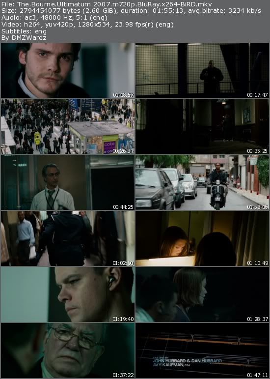 The Bourne Ultimatum (2007) m720p BluRay x264-BiRD The Bourne Ultimatum (2007) m720p BluRay x264-BiRD