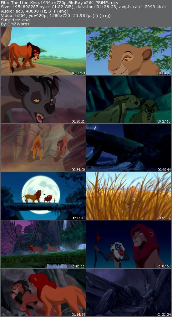 The Lion King (1994) m720p BluRay x264-PRiME The Lion King (1994) m720p BluRay x264-PRiME