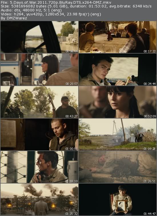 5 Days of War (2011) 720p BluRay DTS x264-DMZ 5 Days of War (2011) 720p BluRay DTS x264-DMZ