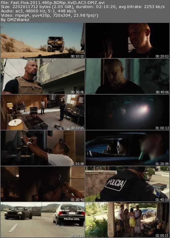 Fast Five (2011) 480p BDRip XviD AC3-DMZ Fast Five (2011) 480p BDRip XviD AC3-DMZ