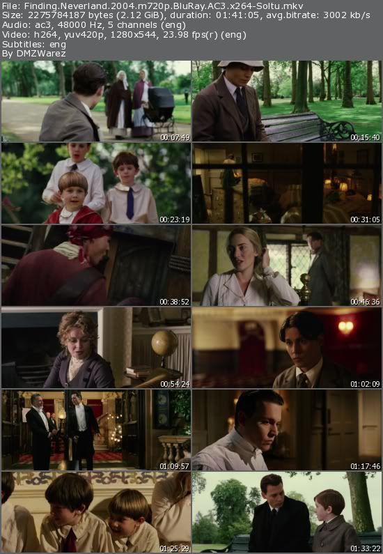 Finding Neverland (2004) m720p BluRay AC3 x264-Soltu Finding Neverland (2004) m720p BluRay AC3 x264-Soltu