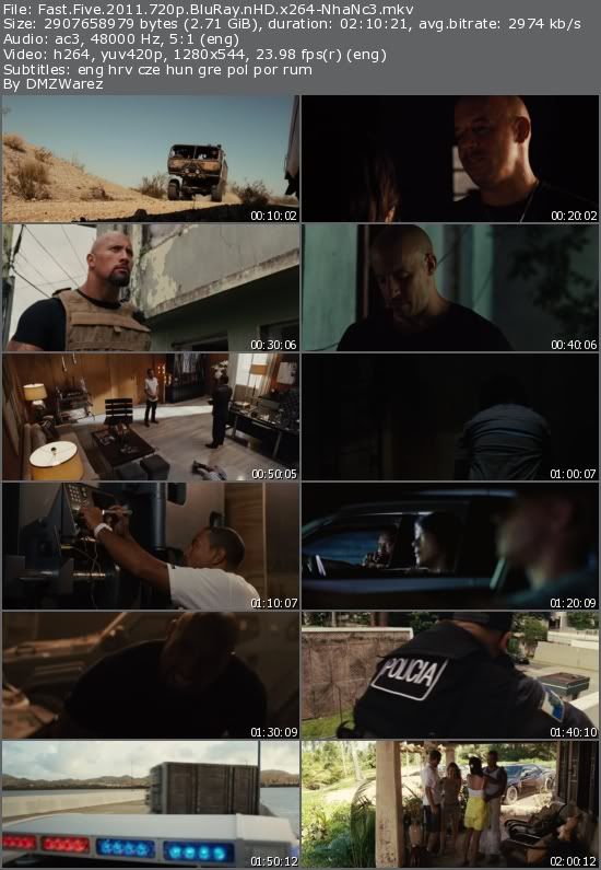 Fast Five (2011) 720p BluRay nHD x264-NhaNc3 Fast Five (2011) 720p BluRay nHD x264-NhaNc3