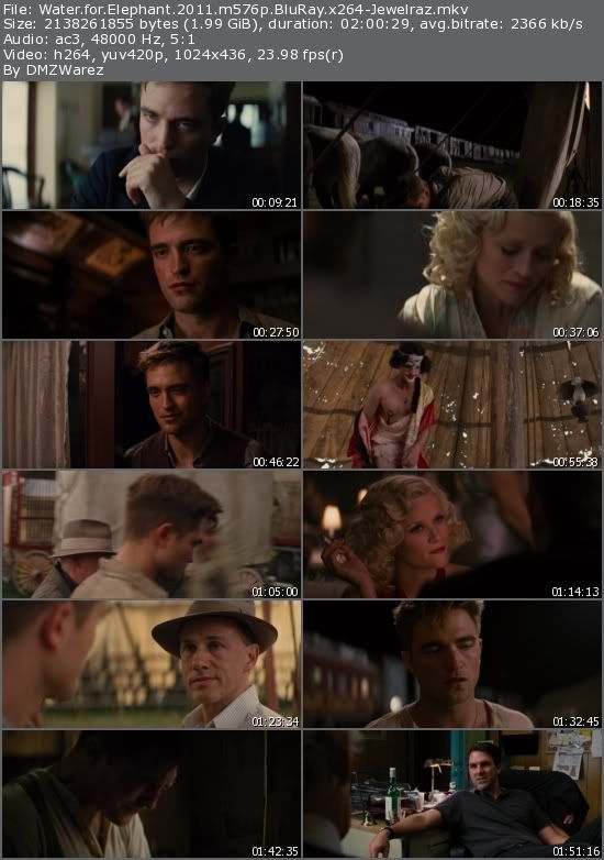 Water for Elephant (2011) m576p BluRay x264-Jewelraz Water for Elephant (2011) m576p BluRay x264-Jewelraz