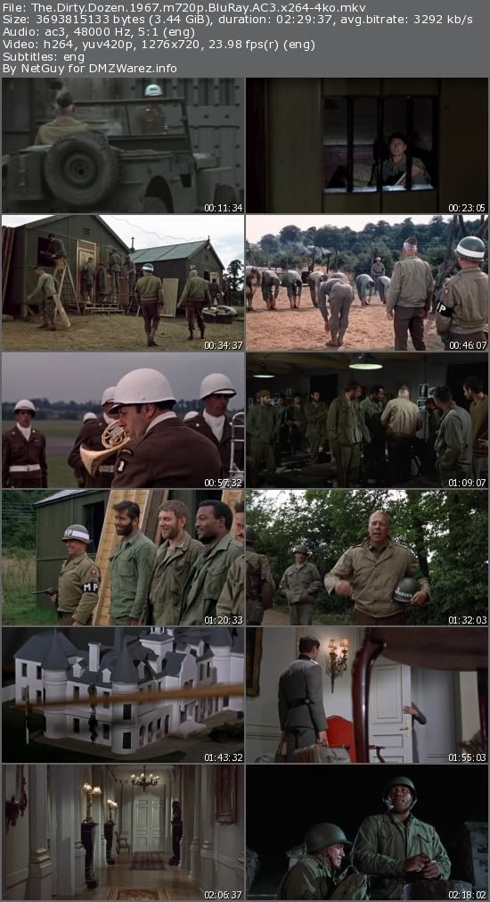 The Dirty Dozen (1967) m720p BluRay AC3 x264-4ko The Dirty Dozen (1967) m720p BluRay AC3 x264-4ko