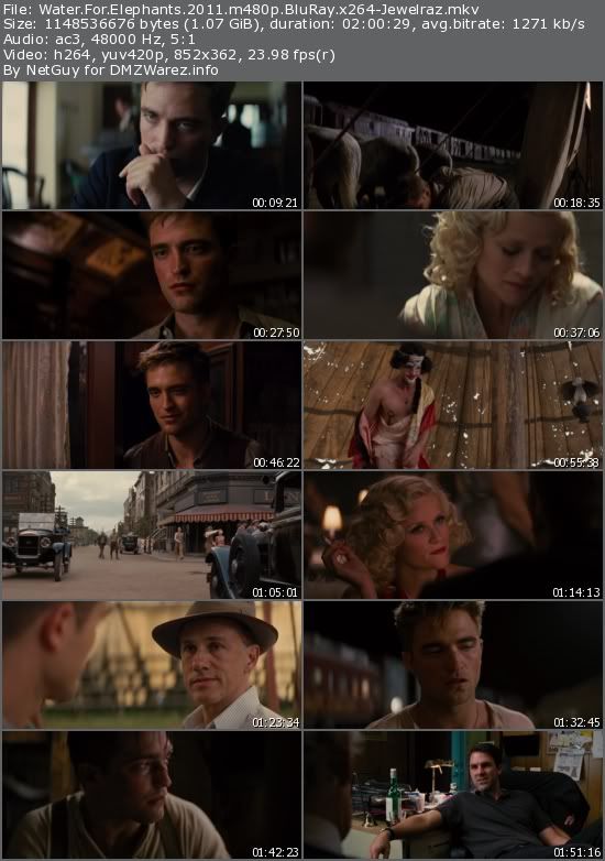 Water For Elephants (2011) m480p BluRay x264-Jewelraz Water For Elephants (2011) m480p BluRay x264-Jewelraz