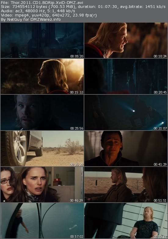 Thor (2011) BDRip XviD-DMZ Thor (2011) BDRip XviD-DMZ