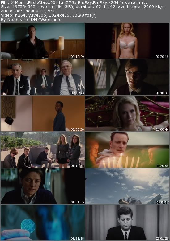 X-Men: First Class (2011) m576p BluRay BluRay x264-Jewelraz X-Men: First Class (2011) m576p BluRay BluRay x264-Jewelraz