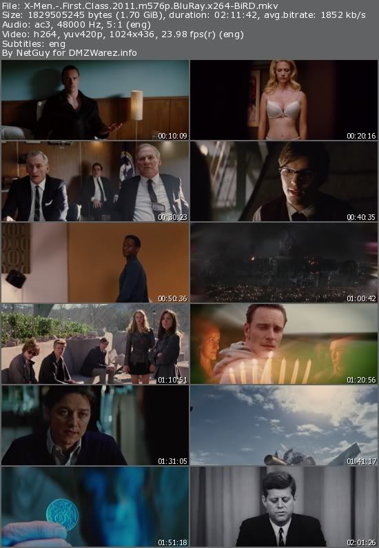 X-Men: First Class (2011) m576p BluRay x264-BiRD X-Men: First Class (2011) m576p BluRay x264-BiRD