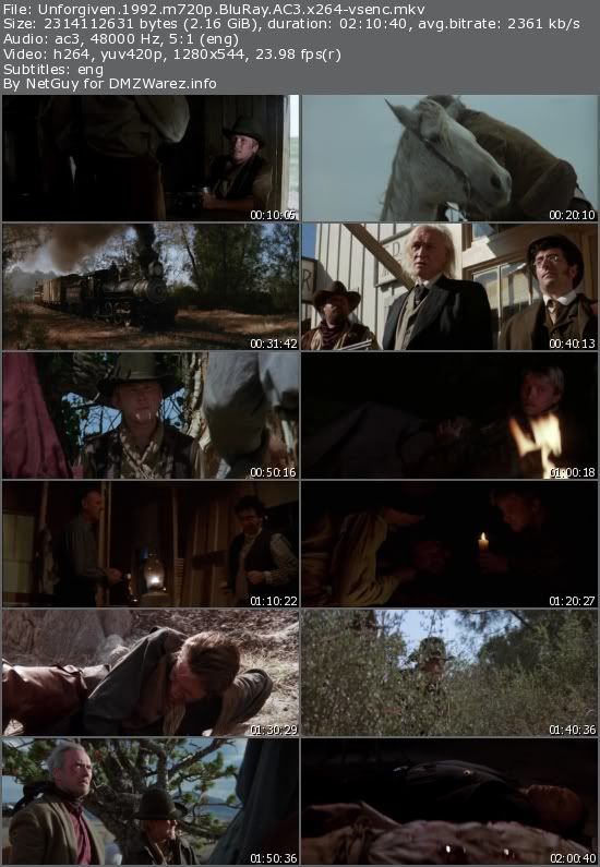 Unforgiven (1992) m720p BluRay AC3 x264-vsenc Unforgiven (1992) m720p BluRay AC3 x264-vsenc