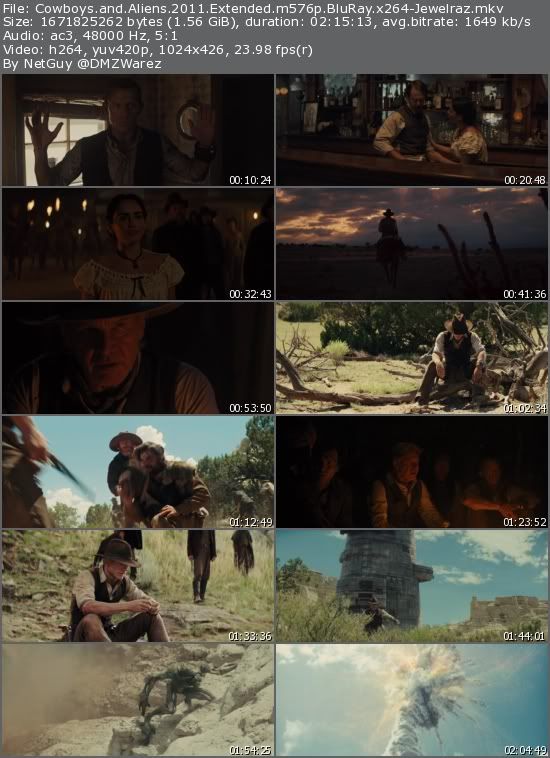 Cowboys and Aliens (2011) Extended m576p BluRay x264-Jewelraz Cowboys and Aliens (2011) Extended m576p BluRay x264-Jewelraz