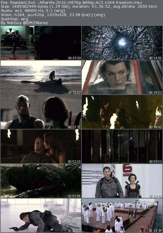 Resident Evil: Afterlife (2010) m576p BRRip AC3 x264-freedom Resident Evil: Afterlife (2010) m576p BRRip AC3 x264-freedom