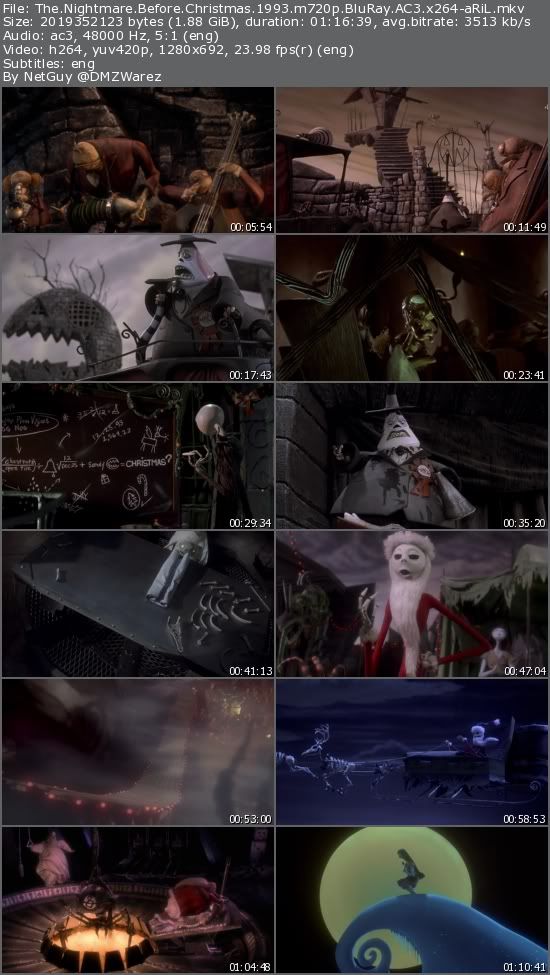 The Nightmare Before Christmas (1993) m720p BluRay AC3 x264-aRiL The Nightmare Before Christmas (1993) m720p BluRay AC3 x264-aRiL