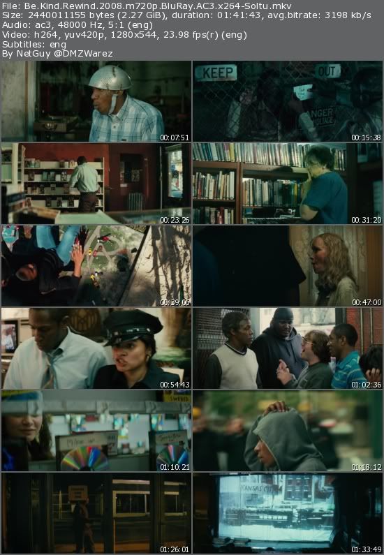 Be Kind Rewind (2008) m720p BluRay AC3 x264-Soltu Be Kind Rewind (2008) m720p BluRay AC3 x264-Soltu