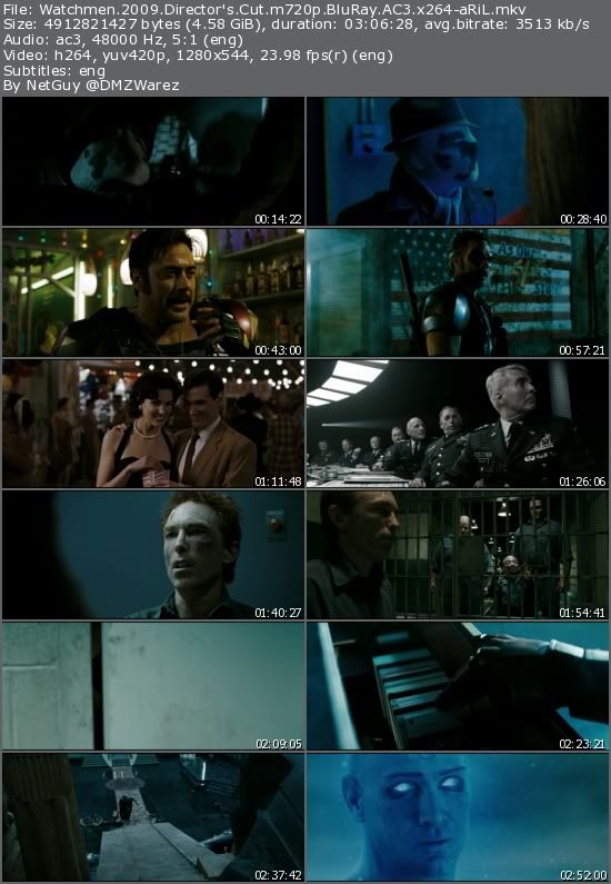 Watchmen (2009) Director's Cut m720p BluRay AC3 x264-aRiL Watchmen (2009) Director's Cut m720p BluRay AC3 x264-aRiL
