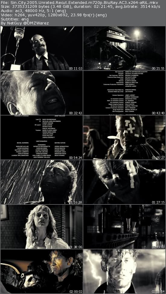Sin City (2005) Unrated Recut Extended m720p BluRay AC3 x264-aRiL Sin City (2005) Unrated Recut Extended m720p BluRay AC3 x264-aRiL