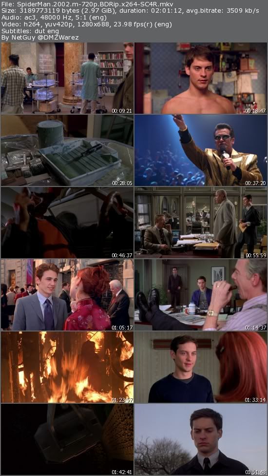 Spider-Man (2002) m-720p BDRip x264-SC4R Spider-Man (2002) m-720p BDRip x264-SC4R