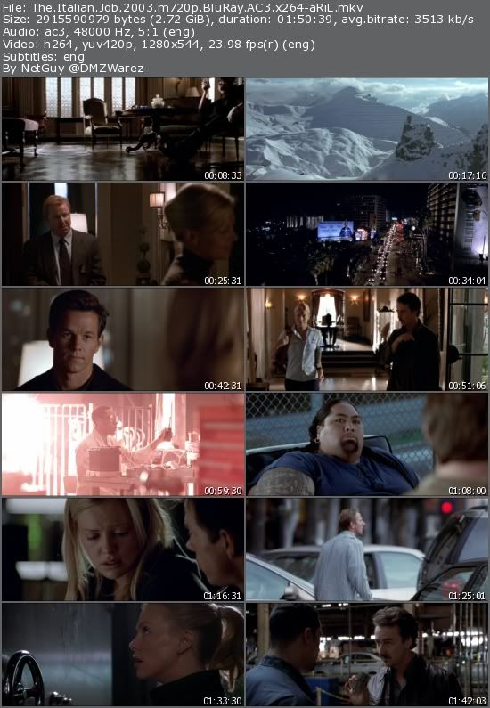 The Italian Job (2003) m720p BluRay AC3 x264-aRiL The Italian Job (2003) m720p BluRay AC3 x264-aRiL
