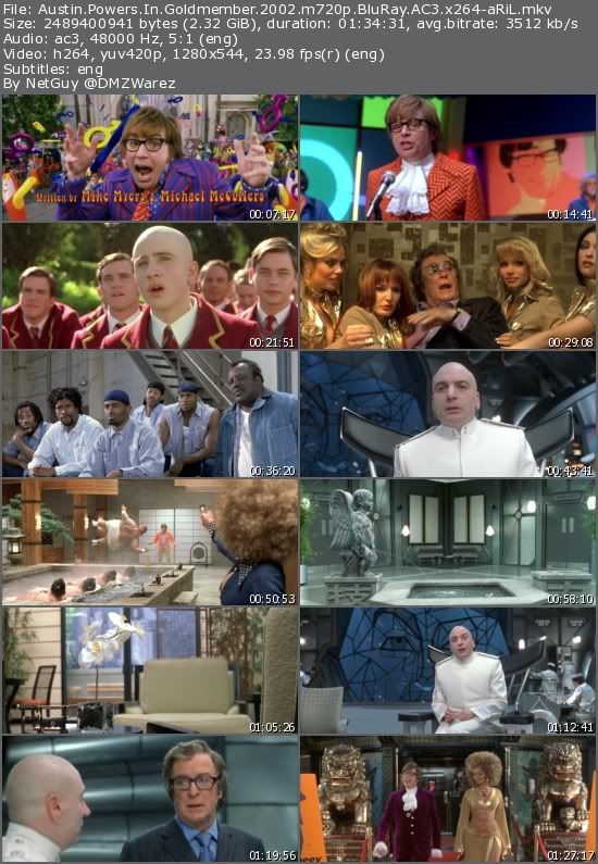 Austin Powers In Goldmember (2002) m720p BluRay AC3 x264-aRiL Austin Powers In Goldmember (2002) m720p BluRay AC3 x264-aRiL