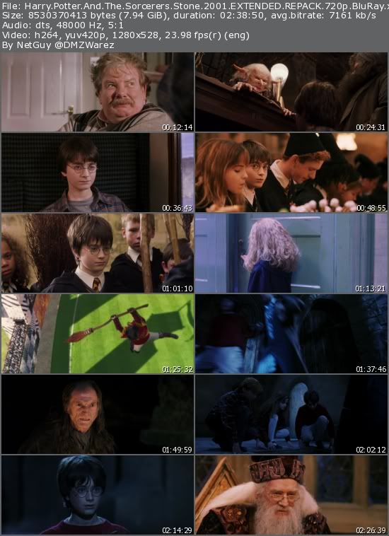 Harry Potter And The Sorcerer's Stone (2001) EXTENDED REPACK 720p BluRay x264-DMZ Harry Potter And The Sorcerer's Stone (2001) EXTENDED REPACK 720p BluRay x264-DMZ