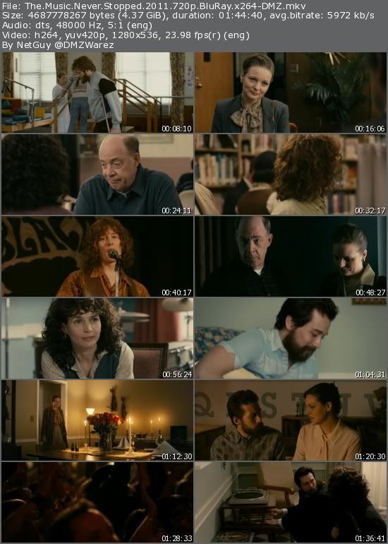 The Music Never Stopped (2011) 720p BluRay x264-DMZ The Music Never Stopped (2011) 720p BluRay x264-DMZ