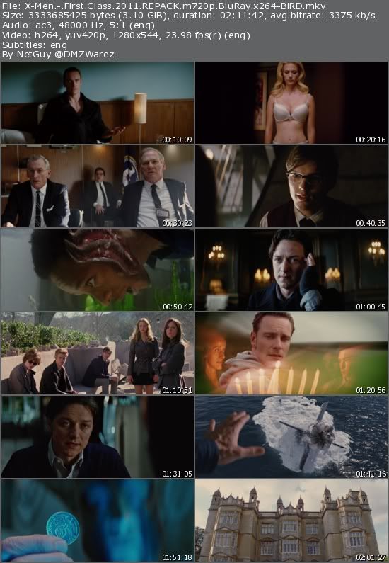 X-Men: First Class (2011) REPACK m720p BluRay x264-BiRD X-Men: First Class (2011) REPACK m720p BluRay x264-BiRD