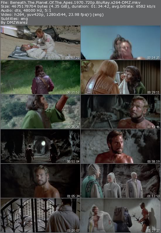 Beneath The Planet Of The Apes (1970) 720p BluRay x264-DMZ Beneath The Planet Of The Apes (1970) 720p BluRay x264-DMZ