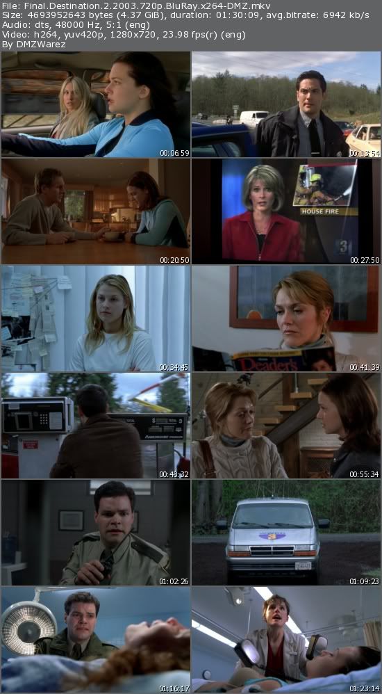 Final Destination 2 (2003) 720p BluRay x264-DMZ Final Destination 2 (2003) 720p BluRay x264-DMZ
