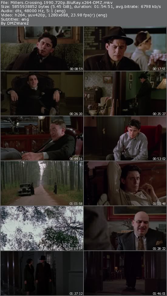 Millers Crossing (1990) 720p BluRay x264-DMZ Millers Crossing (1990) 720p BluRay x264-DMZ