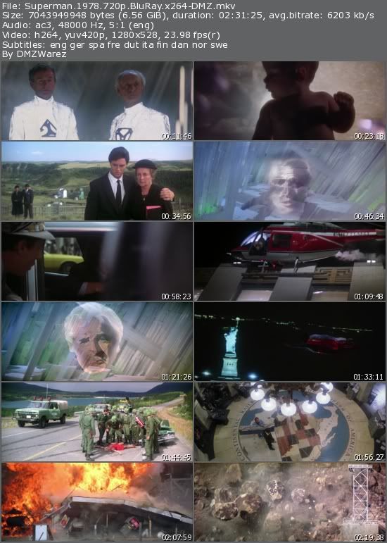 Superman (1978) 720p BluRay x264-DMZ Superman (1978) 720p BluRay x264-DMZ