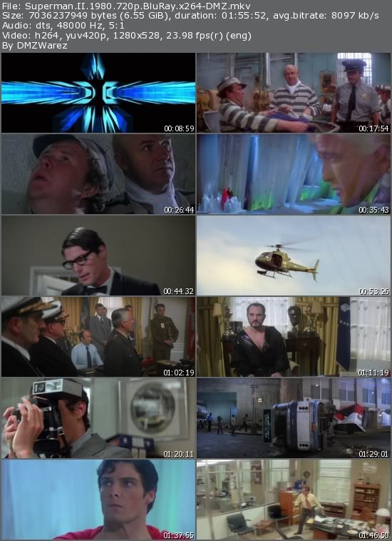 Superman II (1980) 720p BluRay x264-DMZ Superman II (1980) 720p BluRay x264-DMZ