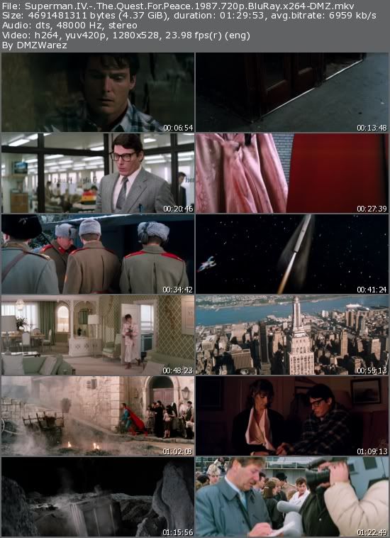 Superman IV: The Quest For Peace (1987) 720p BluRay x264-DMZ Superman IV: The Quest For Peace (1987) 720p BluRay x264-DMZ