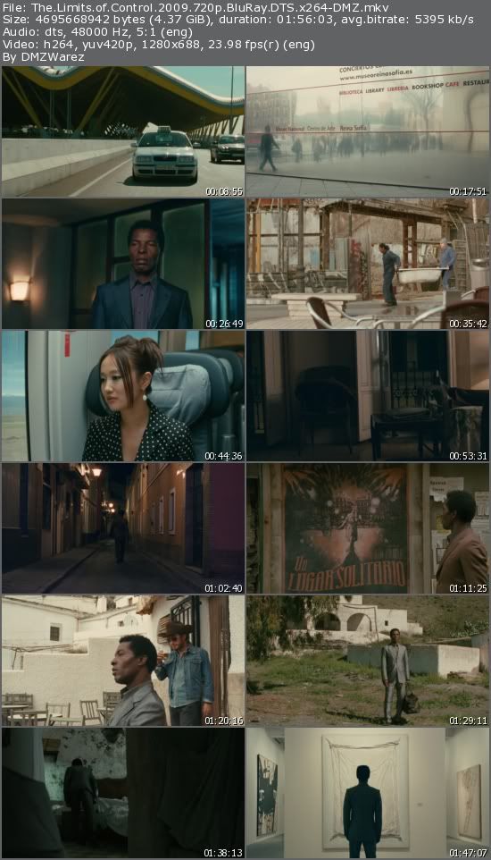 The Limits of Control (2009) 720p BluRay DTS x264-DMZ The Limits of Control (2009) 720p BluRay DTS x264-DMZ
