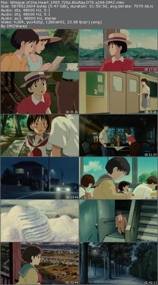 Whisper of the Heart (1995) 720p BluRay DTS x264-DMZ Whisper of the Heart (1995) 720p BluRay DTS x264-DMZ