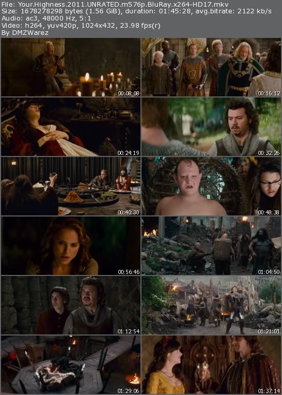 Your Highness (2011) UNRATED m576p BluRay x264-HD17 Your Highness (2011) UNRATED m576p BluRay x264-HD17