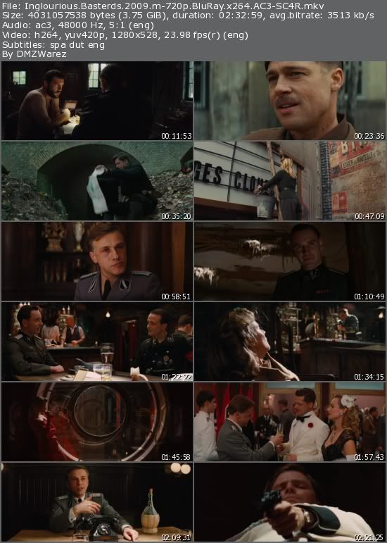 Inglourious Basterds (2009) m-720p BluRay x264 AC3-SC4R Inglourious Basterds (2009) m-720p BluRay x264 AC3-SC4R