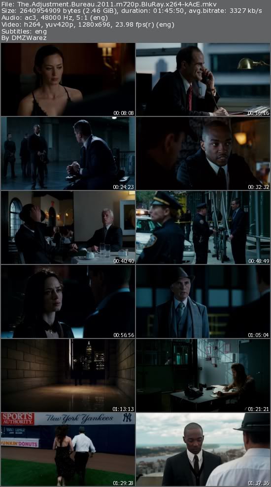 The Adjustment Bureau (2011) m720p BluRay x264-kAcE The Adjustment Bureau (2011) m720p BluRay x264-kAcE